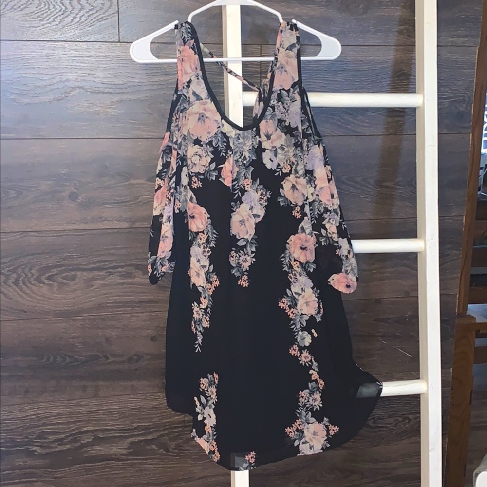 Maurices cold shoulder floral dress
